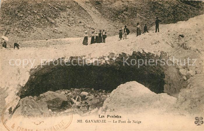 Gavarnie Hautes-Pyrenees Pont de Neige