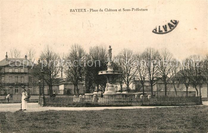 Bayeux Place du Chateau et Sous Prefecture