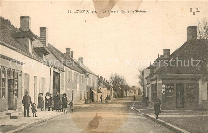 Levet Place et Route de Saint Amand