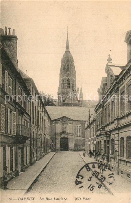 Bayeux Rue Laitière Eglise