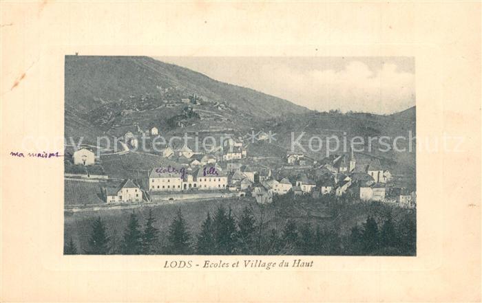 Lods Doubs Panorama Ecoles et Village du haut