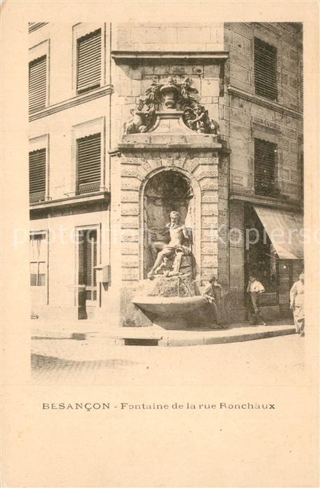 Besancon Doubs Fontaine de la Rue Ronchaux