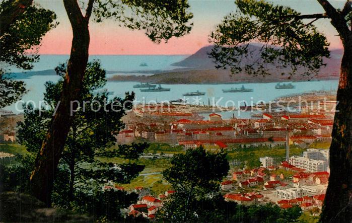 Toulon Var Vue Generale La Rade Côte d_Azur