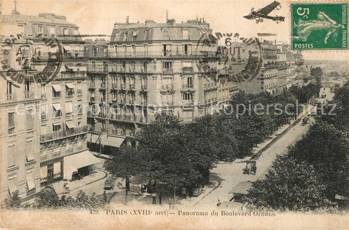 Paris Boulevard Ornano Avion