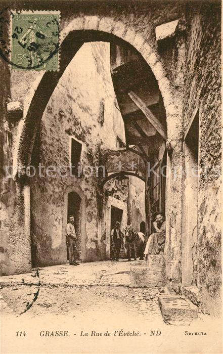 Grasse Alpes Maritimes Rue de l'Evêché