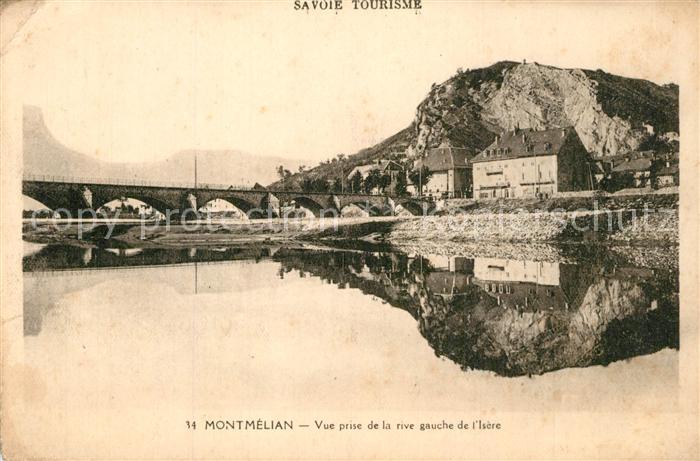 Montmelian vue prise de la rive gauche de L Isere