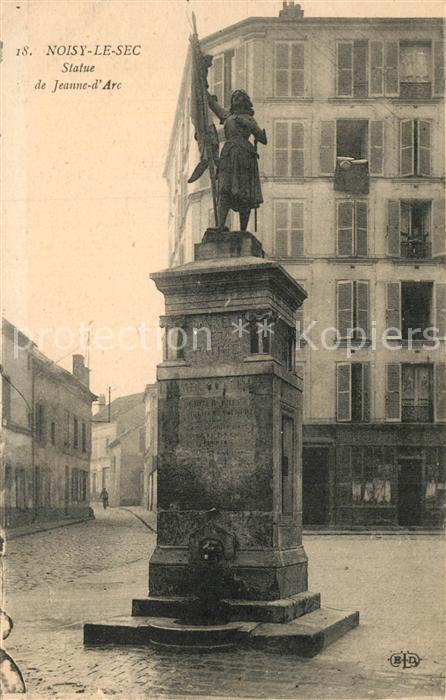 Noisy-le-Sec Statue de Jenne-d`Arc
