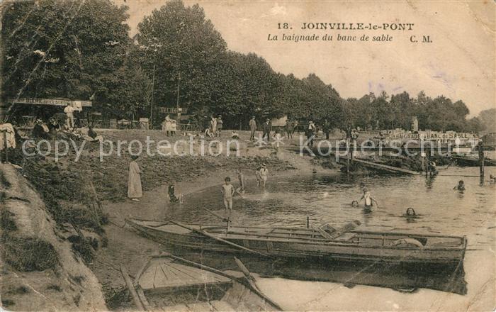 Joinville-le-Pont La baignade du band de sable