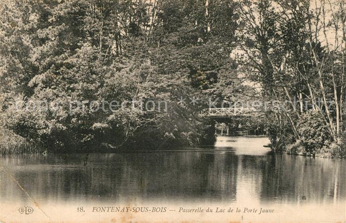 Fontenay-sous-Bois Passerelle du Lac de la Porte Jaune