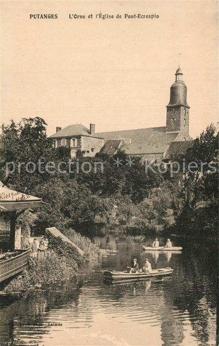 Putanges-Pont-Ecrepin L Orne et Eglise de Pont Ecrespin