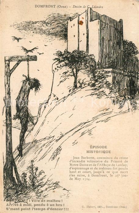 Domfront Orne Dessin de C. Leandre