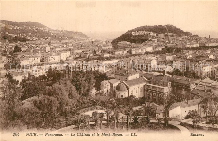 Nice Alpes Maritimes Fliegeraufnahme Chateau et Mont-Boron