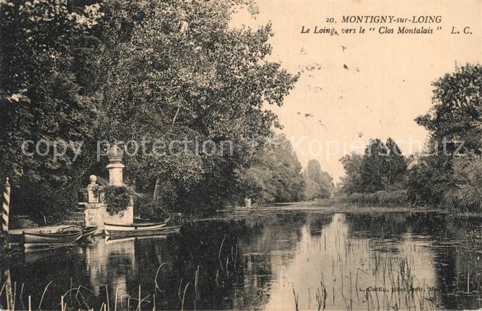 Montigny-sur-Loing Le Loing vers le Clos Montalais