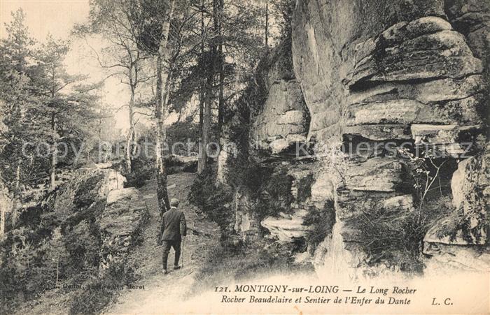Montigny-sur-Loing Rocher Beaudelaire et Sentier de l’Enfer du Dante