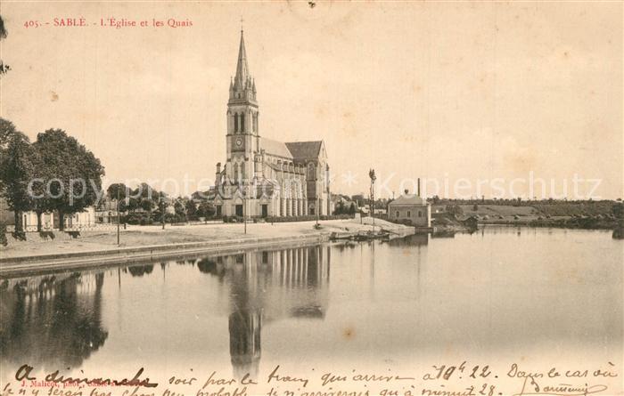 Sable-sur-Sarthe Eglise et les Quais