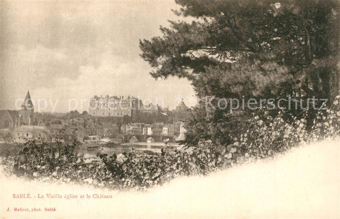 Sable-sur-Sarthe La Vieille Eglise et le Chateau