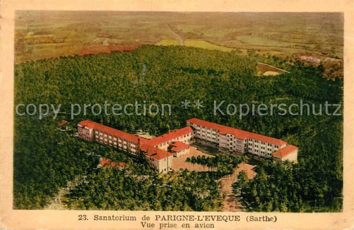 Parigne-l Eveque Sanatorium Vue prise aerienne