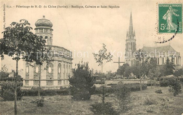 Sable-sur-Sarthe Pelerinage de ND du Chene Basilique Cal