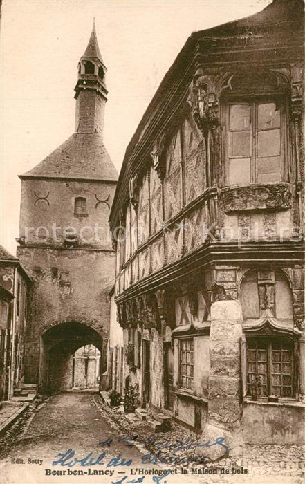 Bourbon-Lancy Horloge la Maison de bois