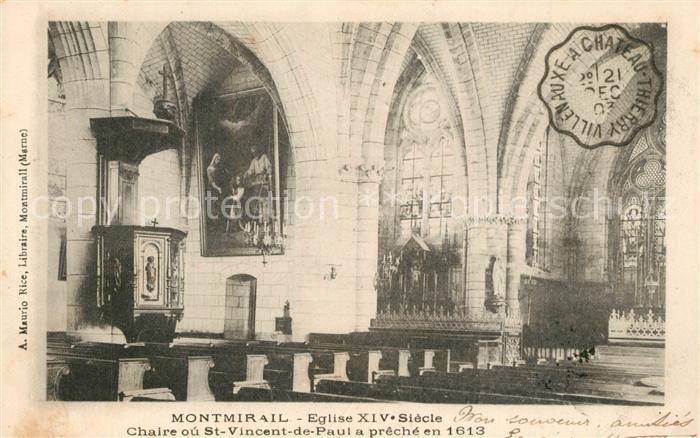 Montmirail Sarthe Eglise Charie ou St Vincent de Paul