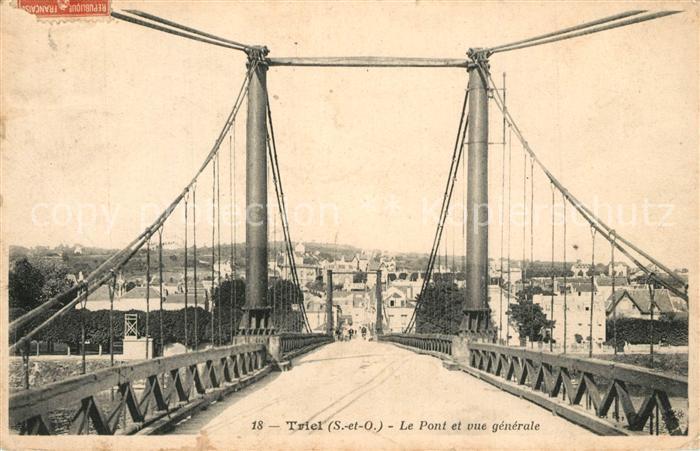 Triel-sur-Seine Le Pont et vue generale