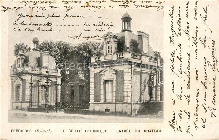 Ferrieres-en-Brie La Grille d’Honneur Entree du Chateau