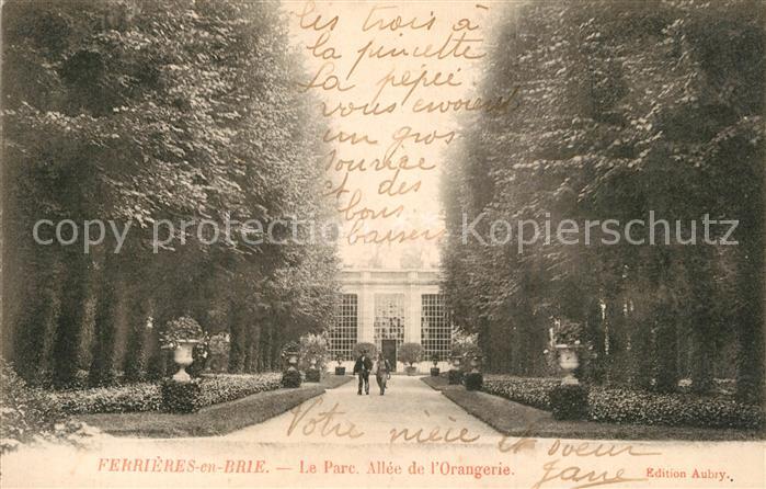 Ferrieres-en-Brie Le Parc Allee de l'Orangerie