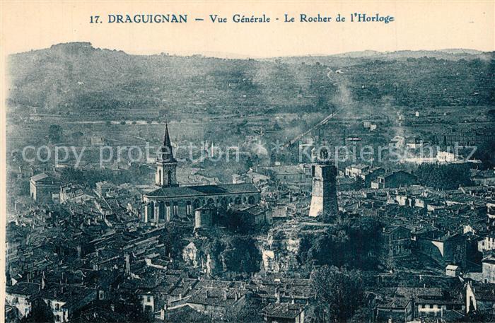 Draguignan Vue generale Le Rocher de l Horloge