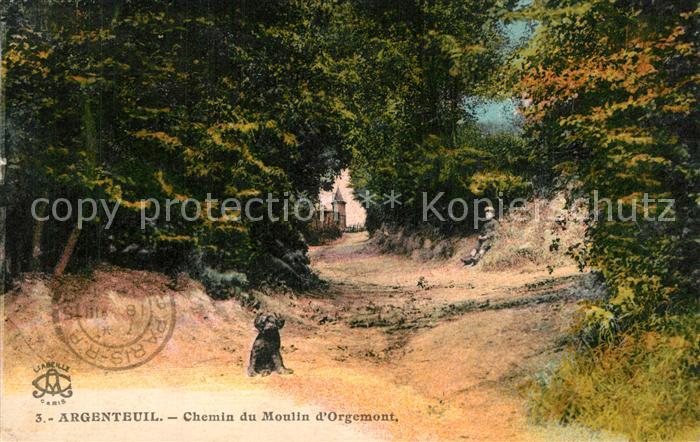 Argenteuil Val d Oise Chemin du Moulin d’Orgemont