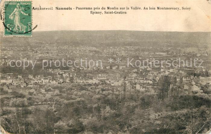 Sannois Panorama pris du Moulin sur la Vallee