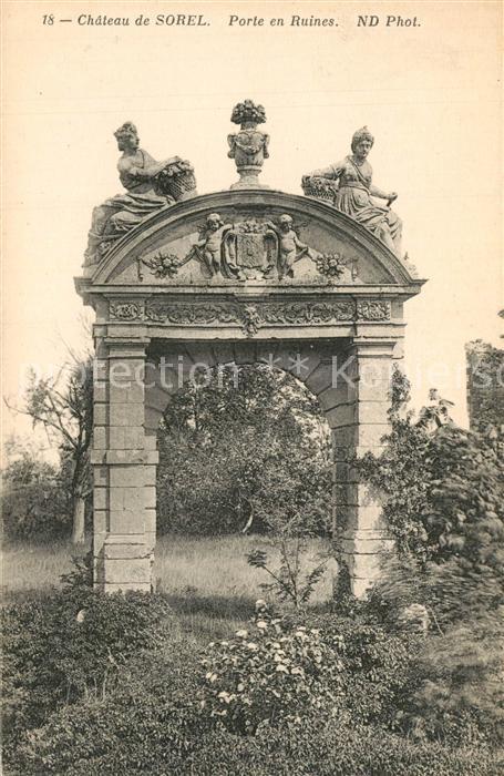 Sorel Somme Chateau de Sorel Porte en Ruines