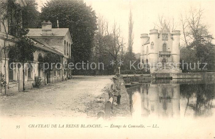 Asnieres-sur-Oise Chateau de la Reine Blanche Etangs de Commelle
