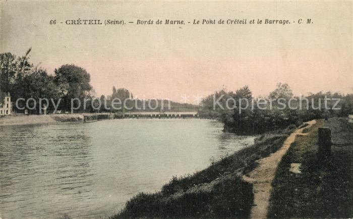 Creteil Bords de Marne Le Pont de Creteil et le Barrage