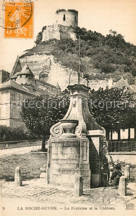 La Roche-Guyon La Fontaine et le Chateau