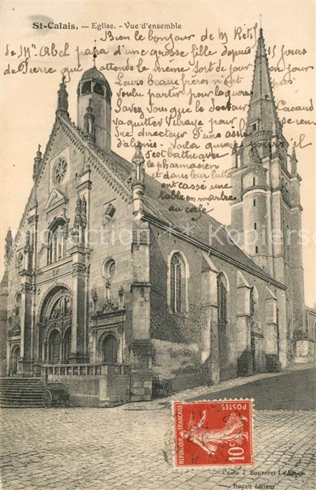 Saint-Calais Sarthe Eglise Vue d ensemble