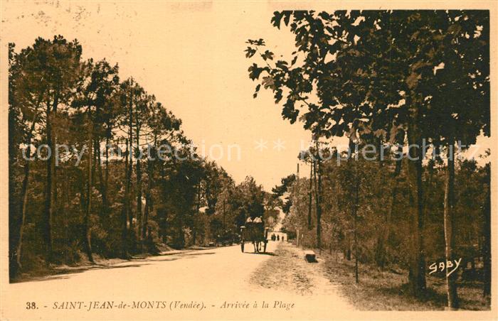 Saint Jean de Monts Arrivee a la Plage