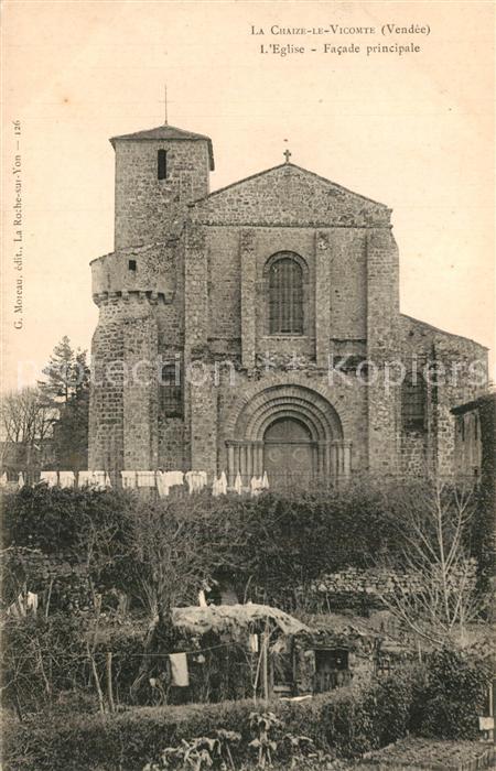 La Chaize-le-Vicomte Eglise Facade principale
