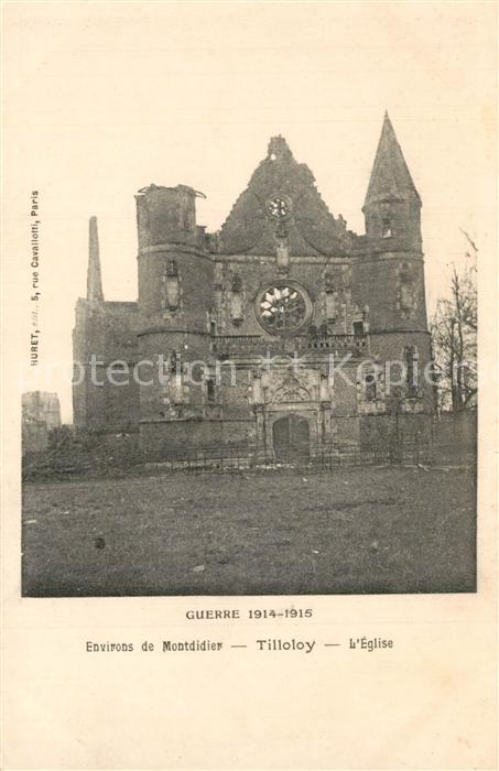 Tilloloy Guerre 1914-15 Environs de Montdidier l