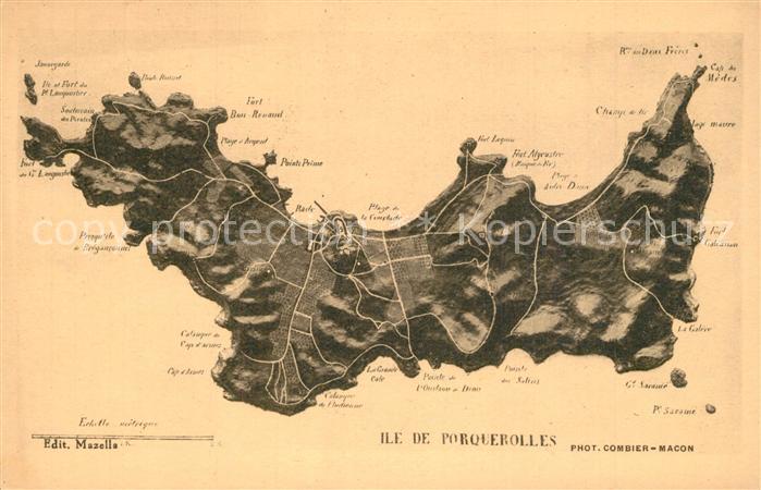 Ile de Porquerolles Panoramakarte