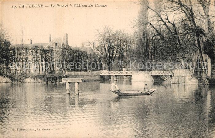 La Fleche Le Parc et le Chateau des Carmes