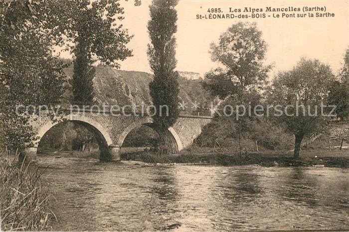 Saint-Leonard-des-Bois Le Pont sur la Sarthe