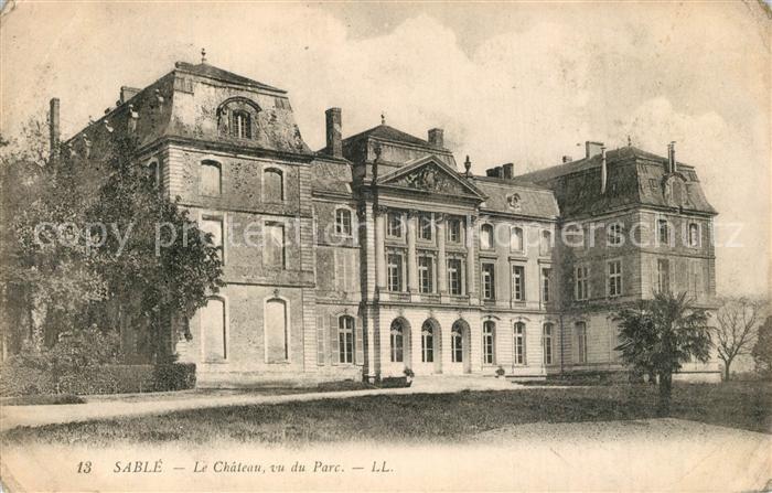 Sable-sur-Sarthe Le Chateau vu du Parc