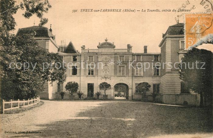 Eveux sur l Arbresle La Tourette entree du Chateau