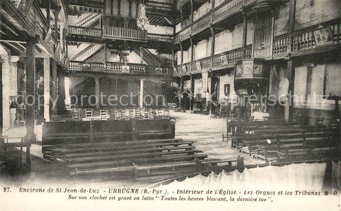 Urrugne Interieur de l’Eglise Les Orgues et les