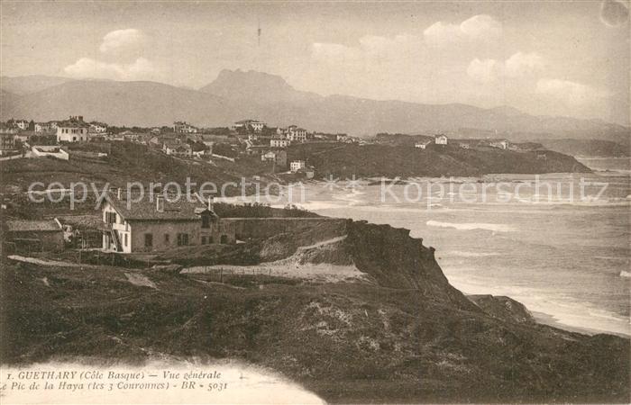 Guethary Vue generale et le Pic de la Haya