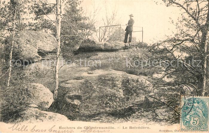 Nemours Seine-et-Marne Rochers de Chaintreauville Le Belvedere