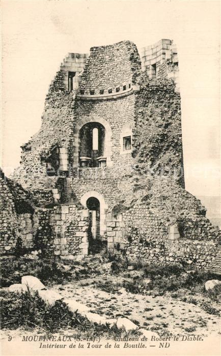 Moulineaux Chateau de Robert le Diable Interieur de la Tour de la Bouille