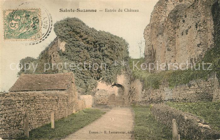 Sainte-Suzanne Mayenne Entree du Chateau