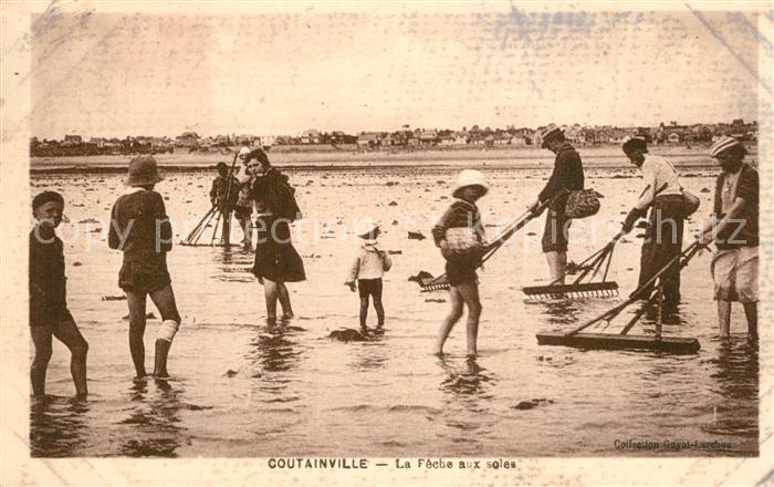 Coutainville La Peche aux soles