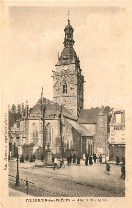 Villedieu-les-Poeles Abside de l'eglise